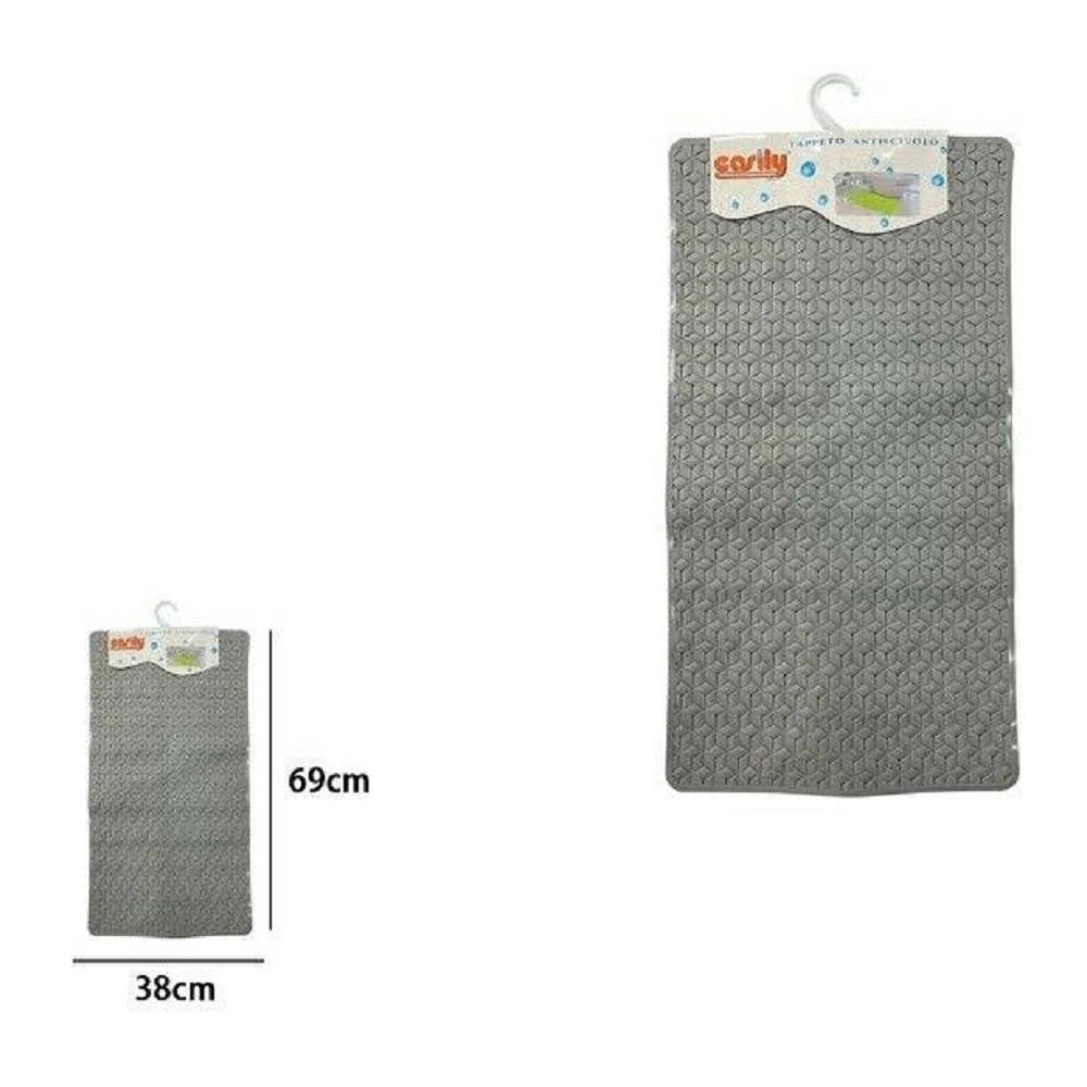 Trade Shop - Tappeto Tappetino In Pvc Antiscivolo Per Vasca Da Bagno Doccia 69 X 38 Cm 59315 -