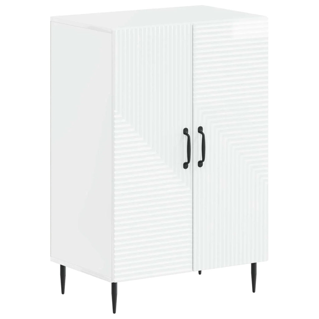 Mobile per scarpe HAARLEM 59,5 x 39,5 x 89,5 cm Bianco Lucido 896869