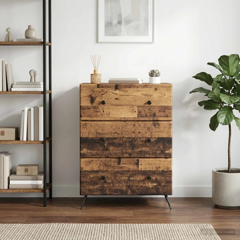 Mobile con Cassetti Legno antico 66 x 34,5 x 90 cm 895533