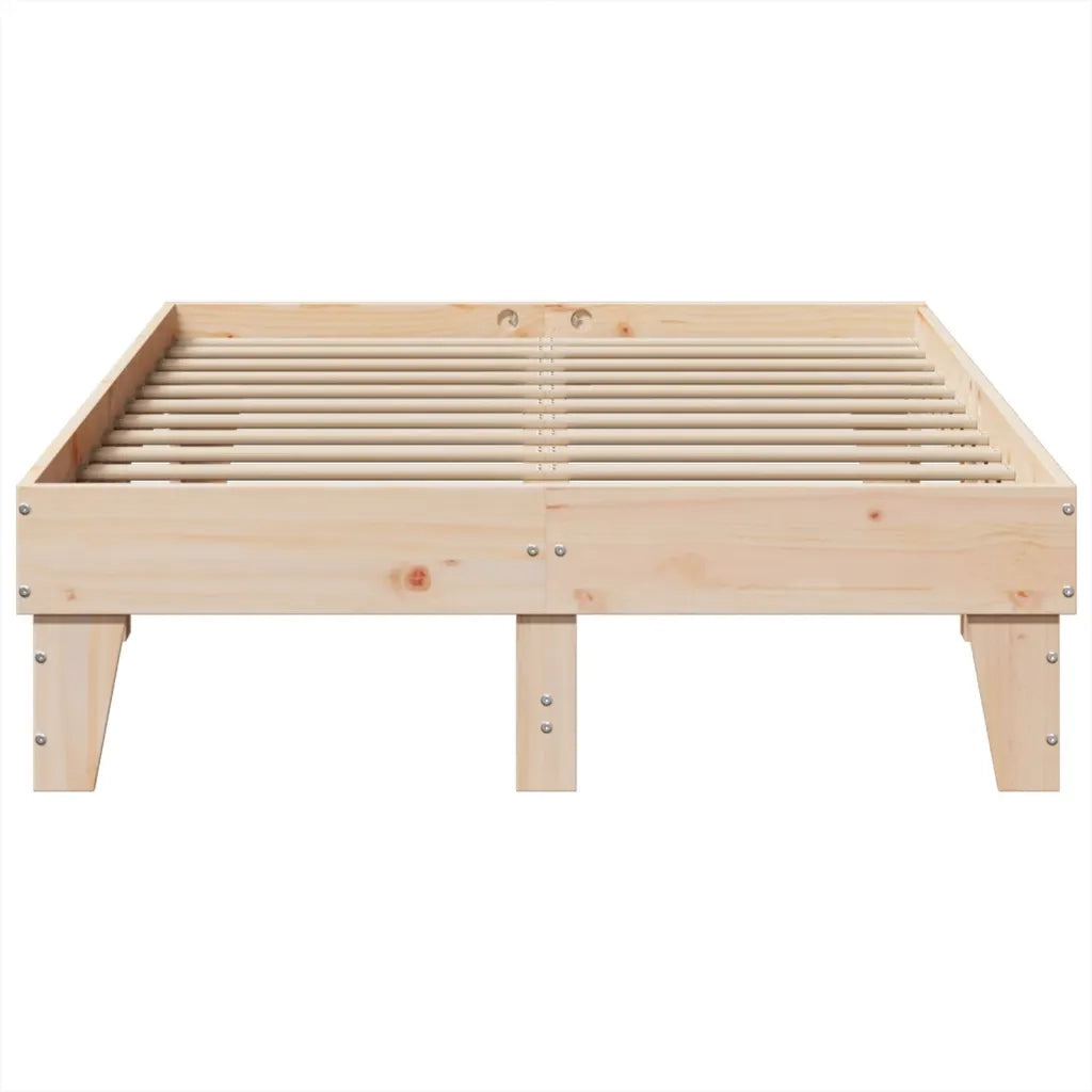 Letto senza Materasso 120x190 cm in Legno Massello di Pino 855373
