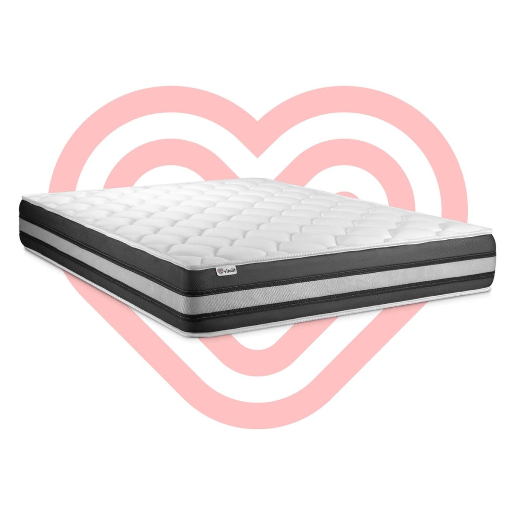Materasso 200x200cm a molle insacchettate e memory foam - Vitalspring Zen