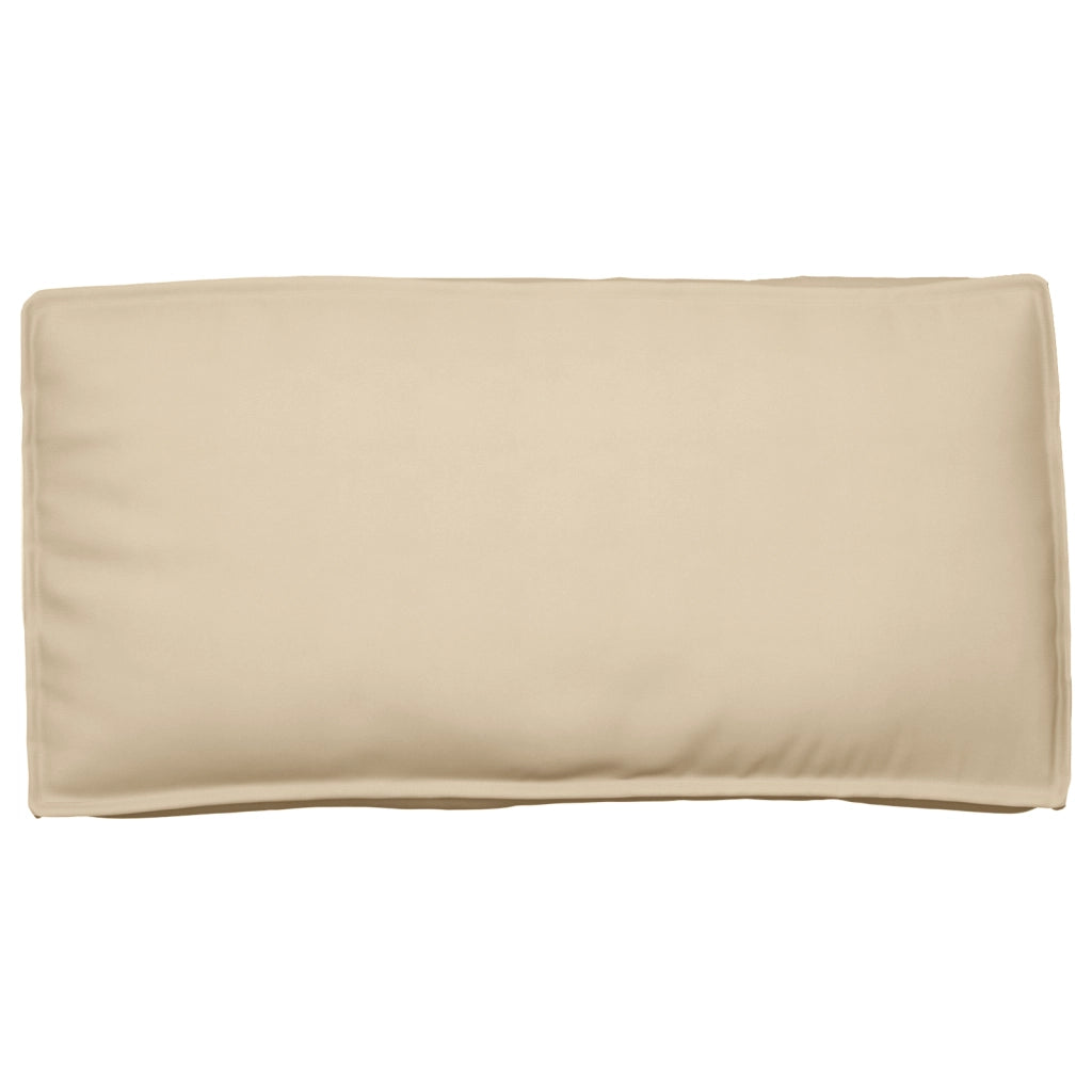 Cuscino per pallet per seduta/schienale beige 120x60x12 cm in tessuto Oxford