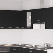 Mobile pensile in vetro rovere Nero 40x31x60 cm in Legno Multistrato 863139