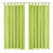 2 Pz Tende in Micro Raso con Passanti 140x175 cm Verdicod mxl 81732