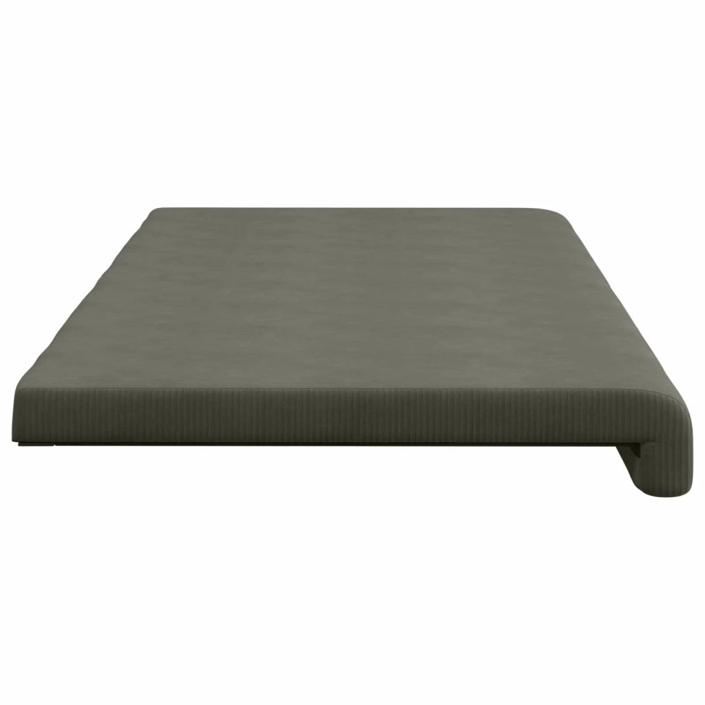 Cuscino per panchina corduroy Grigio Chiaro Profondità 35 cm 42043366
