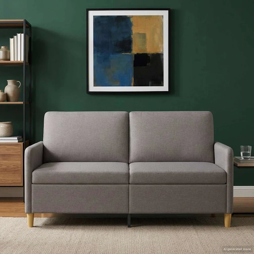 Divano con Storage Tortora 172 x 78 x 87 cm Poliestere 42036953