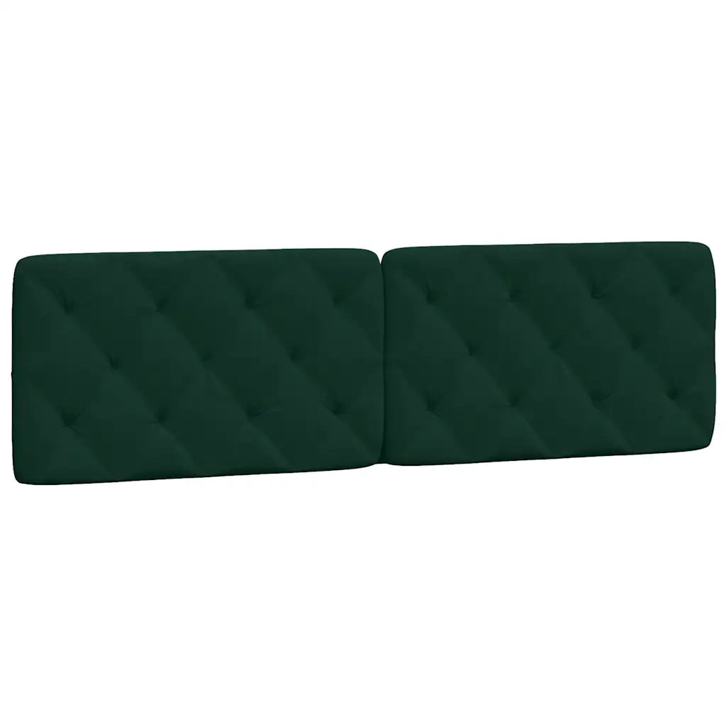 Giroletto con LED senza Materasso Verde Scuro 180x200 cm in Velluto 3213870