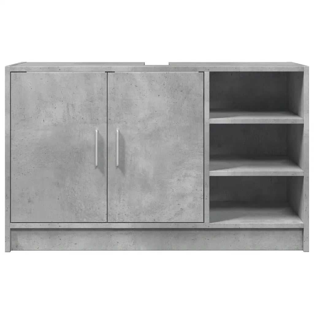 Mobile Lavabo Grigio Cemento 90x29x55 cm in Truciolare 848125