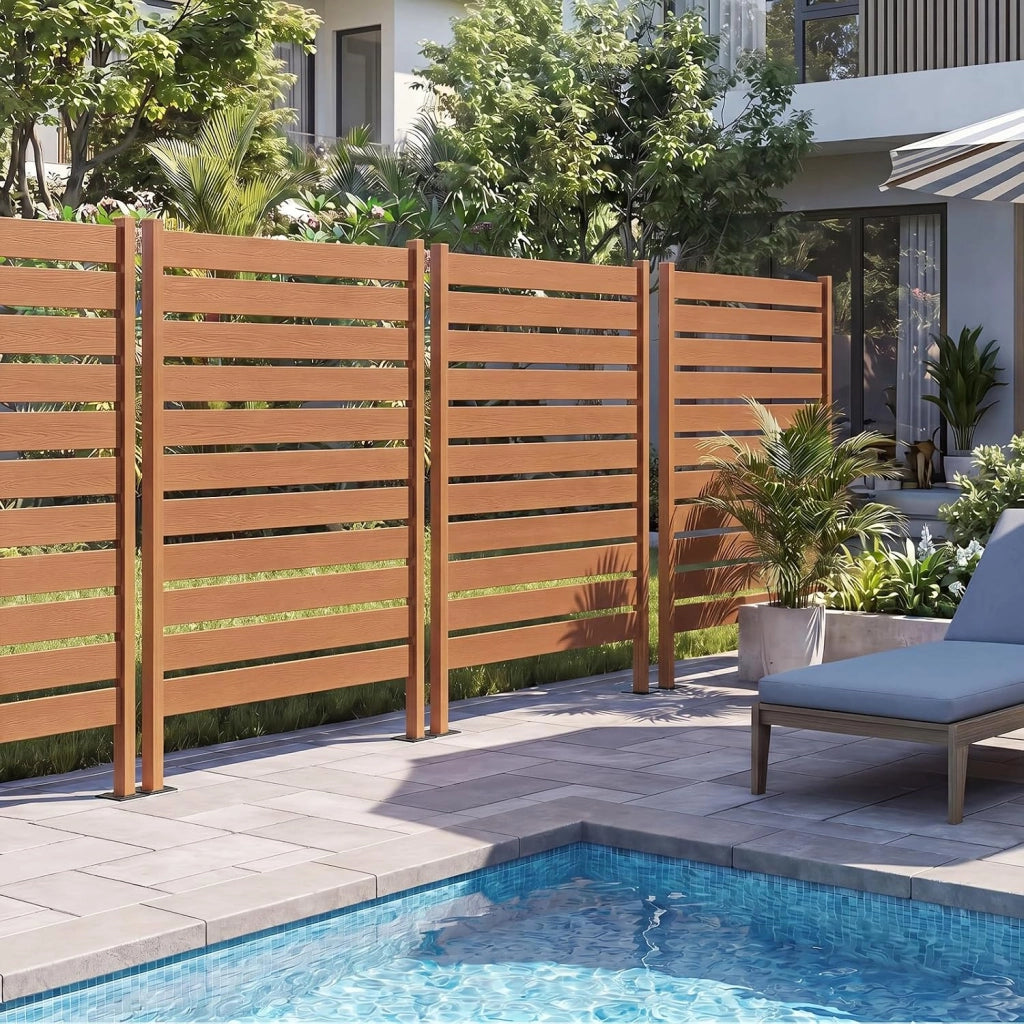 Recinzion da Giardino, Paravento da Esterno in HIPS | 3 Metodi di Fissaggio e Combinazione Libera, Copri Bidoni, Condizionatore e Attrezzature, da Terrzza e Cortile