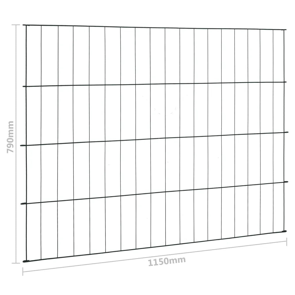 Set Recinzione da Giardino | Recinzione da cortile 115x79 cm Verde