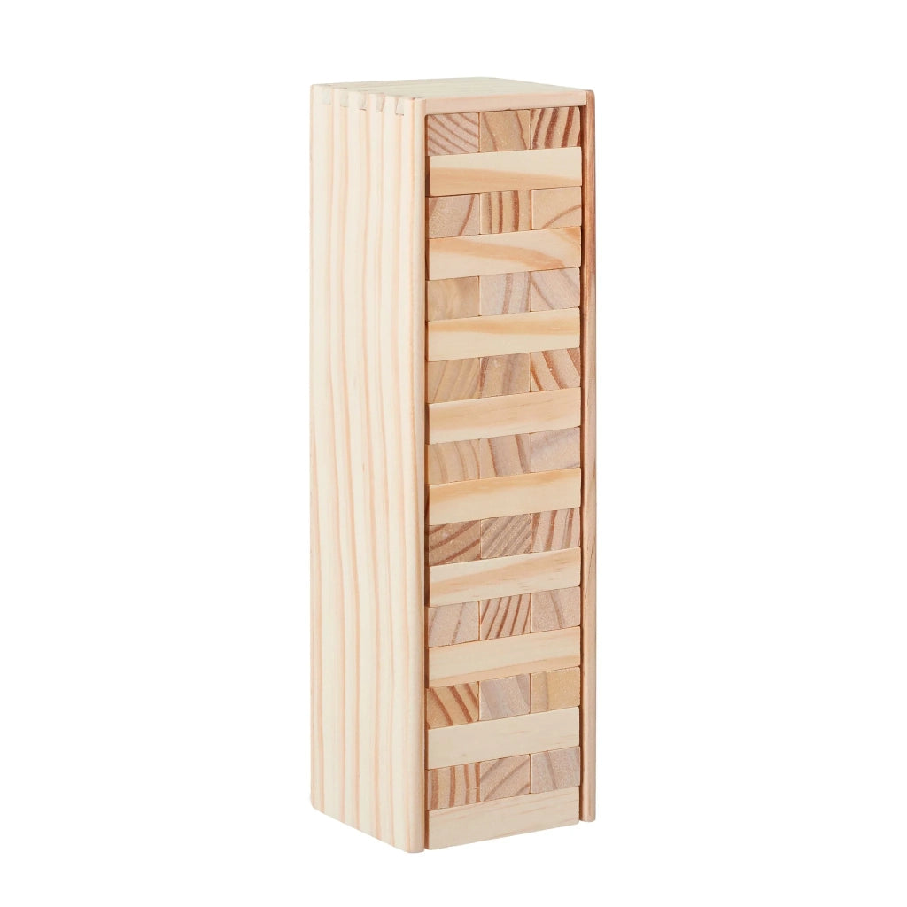 Gioco di impilamento in legno naturale per grandi e piccini 54 blocchi 30 x 30 x 30 cm atmosfera conviviale in legno chiaro 13_0004496