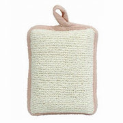 Trade Shop - Spugna Doccia Esfoliante Bagno Per Cura Corpo Bombata 13x9.5x4.5 Cm Rosa 79649 -