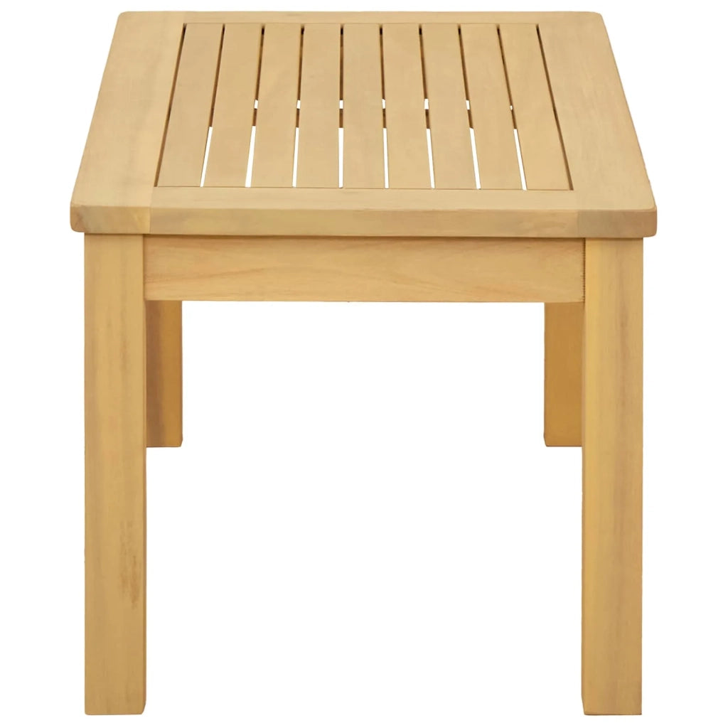 Tavolino da salotto Acacia chiaro 70 x 40 x 36 cm