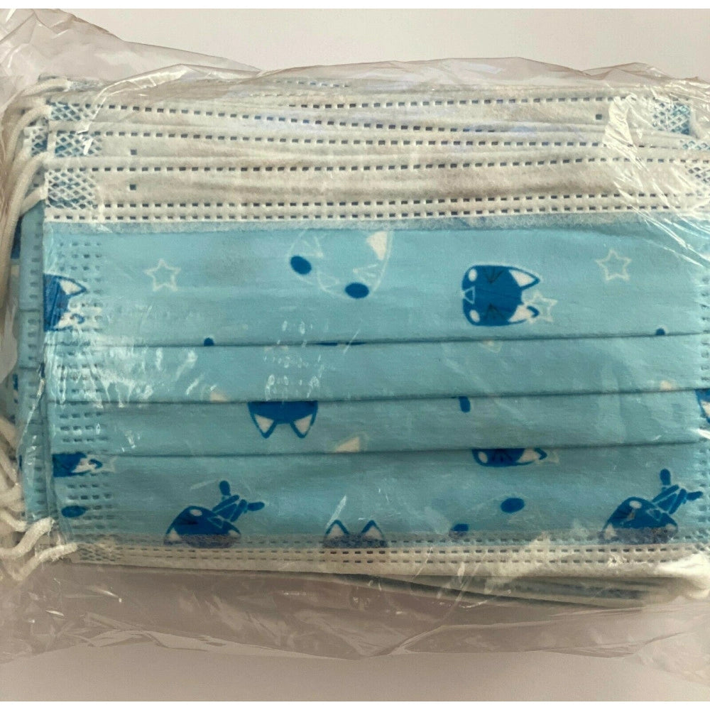 Trade Shop - Set Da 50 Mascherine Tnt Protettive Viso Chirurgiche Monouso Mascherina Bambini -