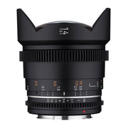 Obiettivo ultragrandangolare MF 14 mm T3,1 VDSLR MK2 – luminoso T3,1 compatibile con attacco Canon EF, lunghezza focale fissa 14 mm, Follow Focus, risoluzione full frame e APS-C 8K