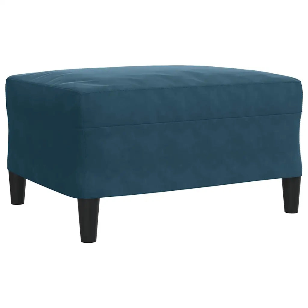 vidaXL Set di Divani 3 pz con Cuscini Blu in Velluto