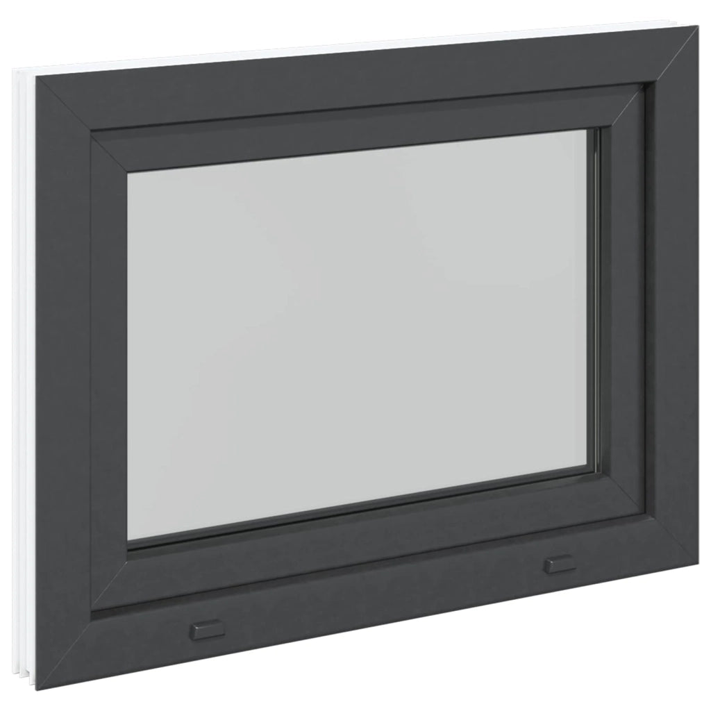Finestra per Soffitta RISOR 90 x 70 cm PVC e Vetro Antracite CFW6217677