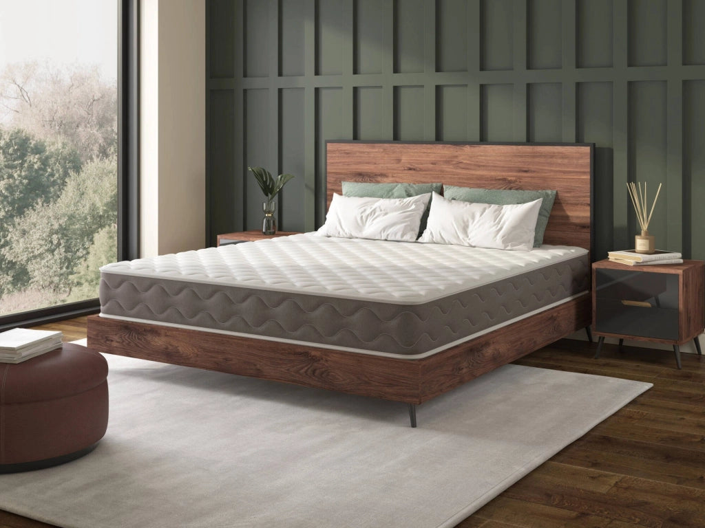 Gaggiano, Materasso Singolo Grado Rigidità 6.5/10 Made in Italy, 190x90x21h cm Bianco