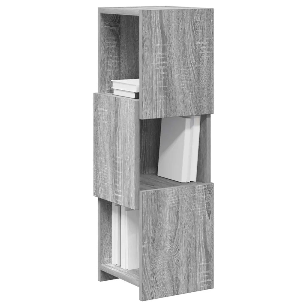 Mobile angolare Grigio Sonoma 25,5x25x80cm Legno multistrato