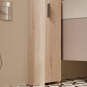 MOBILE DA BAGNO A COLONNA STRETTO MARRONE CHIARO – MODERNO 101 CM