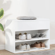 Panca Portascarpe Bianca 60x30x45cm in Truciolato 808738
