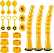 Set di sostituzione per la valvola di carburante, composto da morse a 6 punte, valvola di carburante e tubo di carburante, compatibile con serbatoi da 1, 2, 5 e 10 galloni, con morso antiscivolo in plastica, facile da utilizzare.
