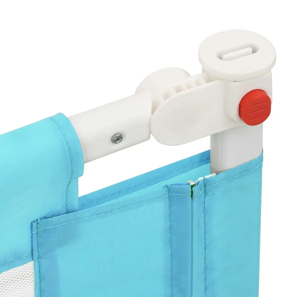 Sponda Letto di Sicurezza per Bambini Blu 150x25 cm in Tessuto 10211