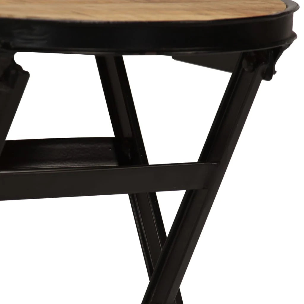 Scrivania tavolo postazione di lavoro scrivania per computer mobile da studio con sgabello pieghevole legno massello di mango 115 x 50 x 76 cm marrone 02_0023442