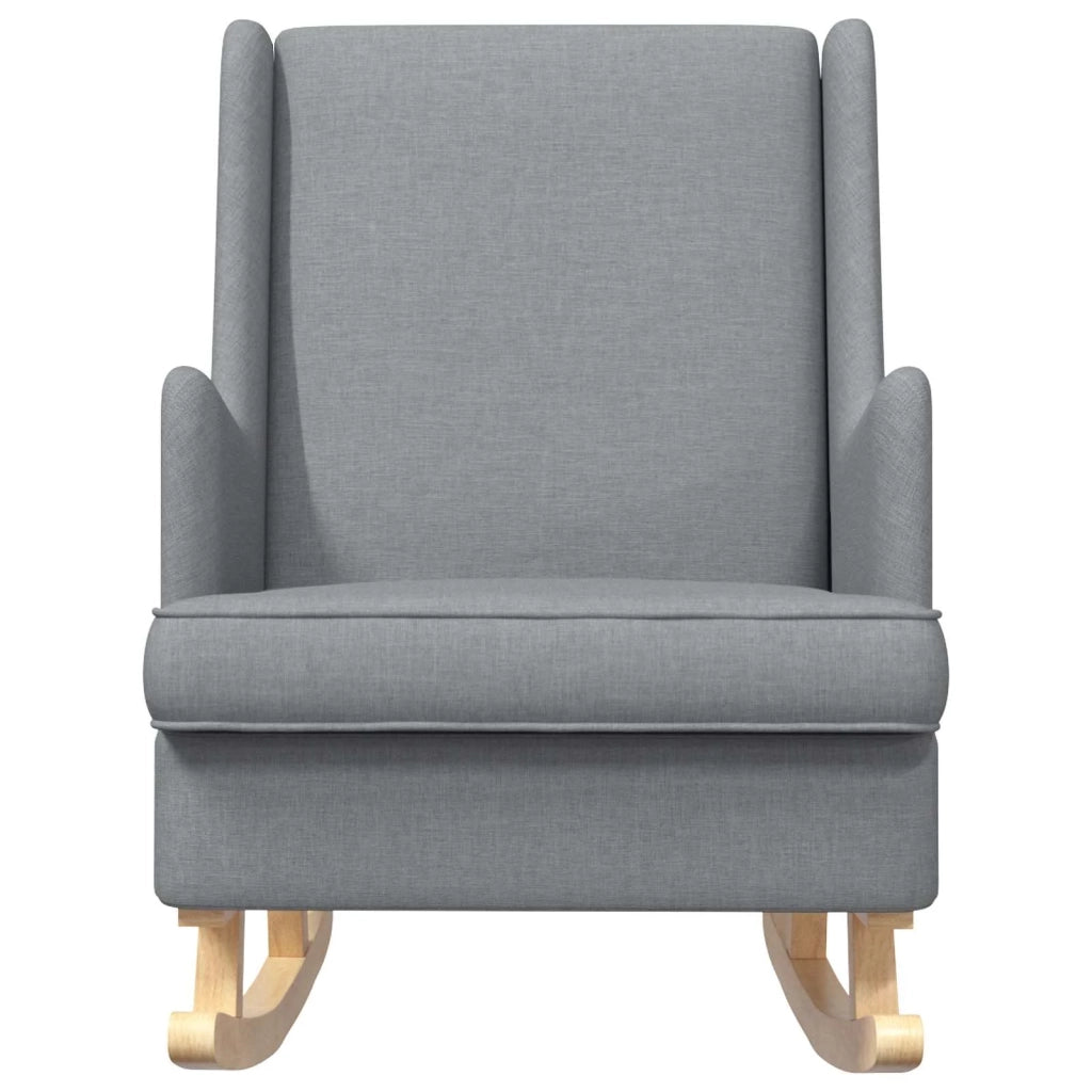 Sedia a dondolo Grigio chiaro 62 x 80 x 85 cm Tessuto CFW9077645