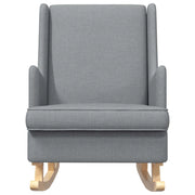 Sedia a dondolo Grigio chiaro 62 x 80 x 85 cm Tessuto CFW9077645