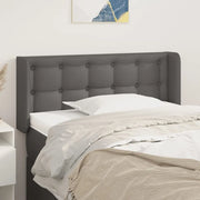 Testiera ad Orecchio-Testata con Orecchie Grigio 103x16x78/88 cm in Similpelle 320776