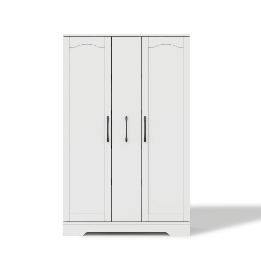 Credenza da cucina con 4 ripiani interni regolabili e vetrina portateglie, 120 × 78 × 35 cm, bianco