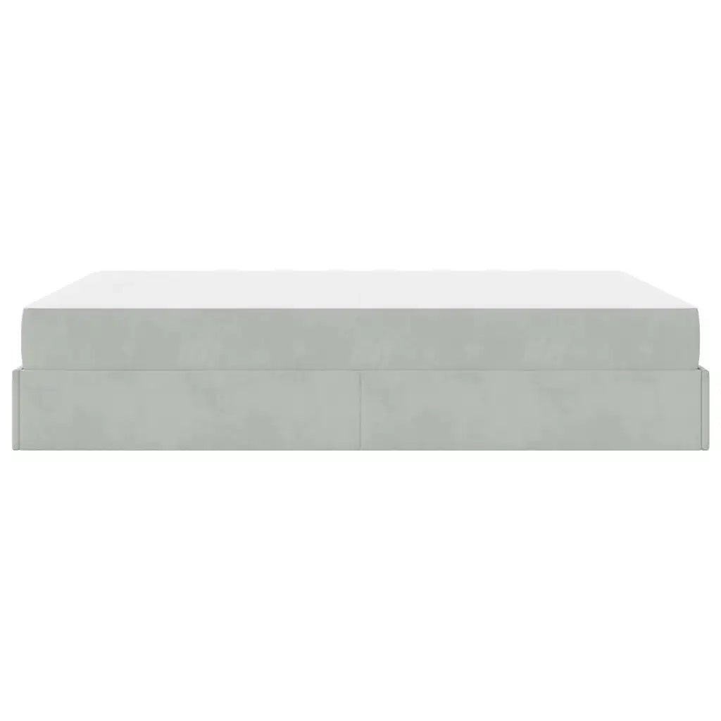 vidaXL Struttura del letto Grigio chiaro 140 x 200 cm Velluto