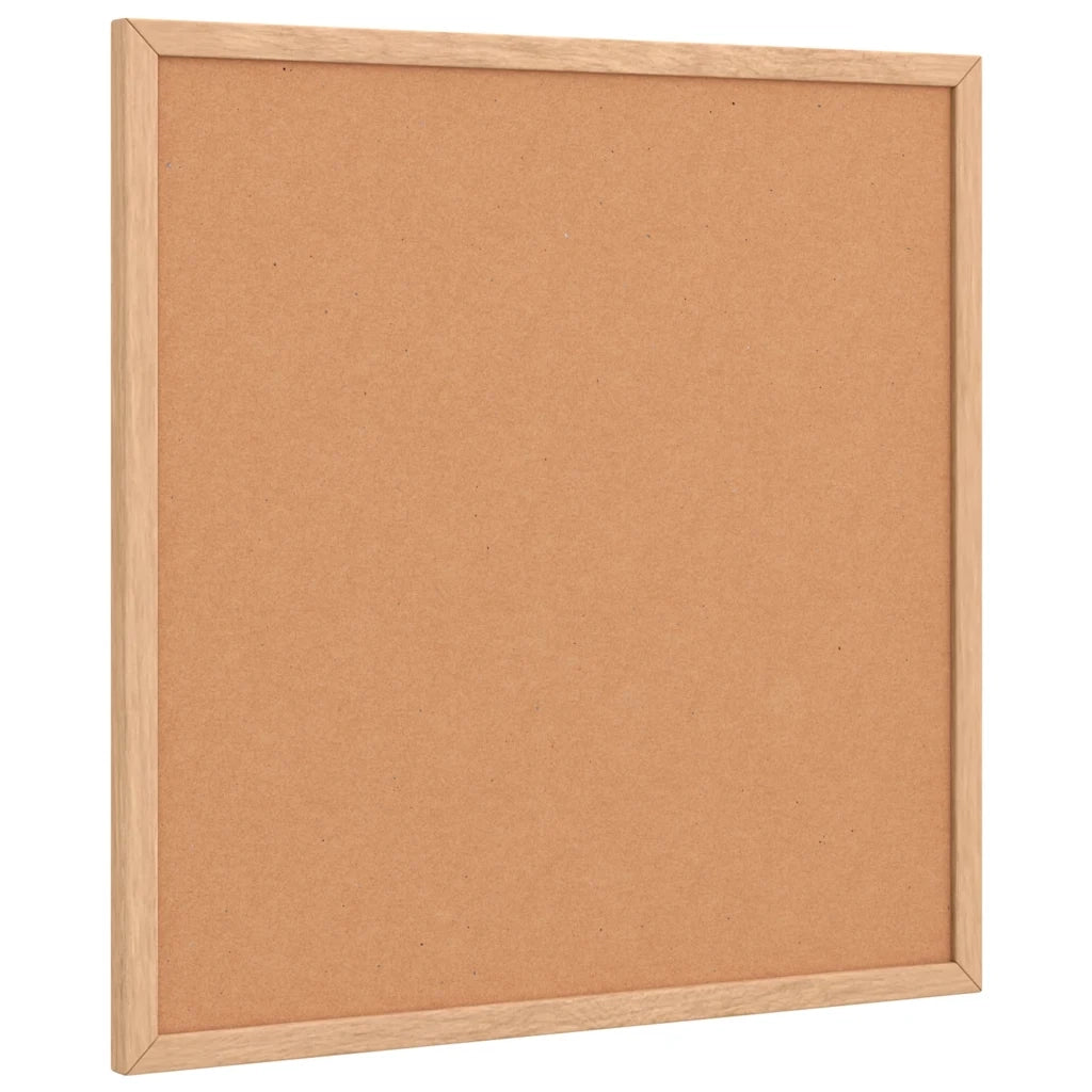 Tavola in Sughero con Cornice Legno Massello di Pino 40x40 cm 4017417