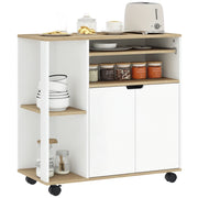 Carrello da cucina con cassetti e ripiani regolabili ¨C zephmum ¨C Bianco
