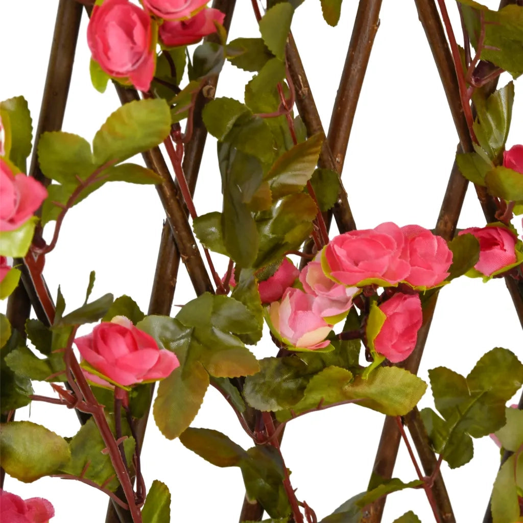 Traliccio Edera Artificiale Espandibile Rosa Scuro 180x60 cm CFW6042686