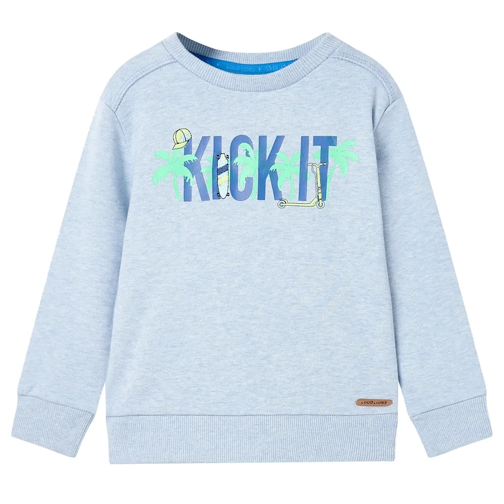 Felpa da Bambino Blu Tenue MÃ©lange 128cod mxl 93074