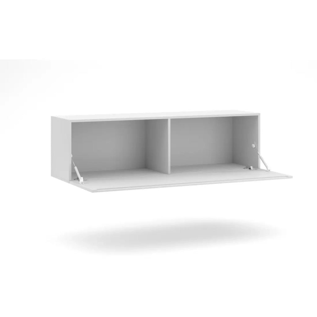 Mobile sospeso da 140 cm collezione NEVER in bianco lucido
