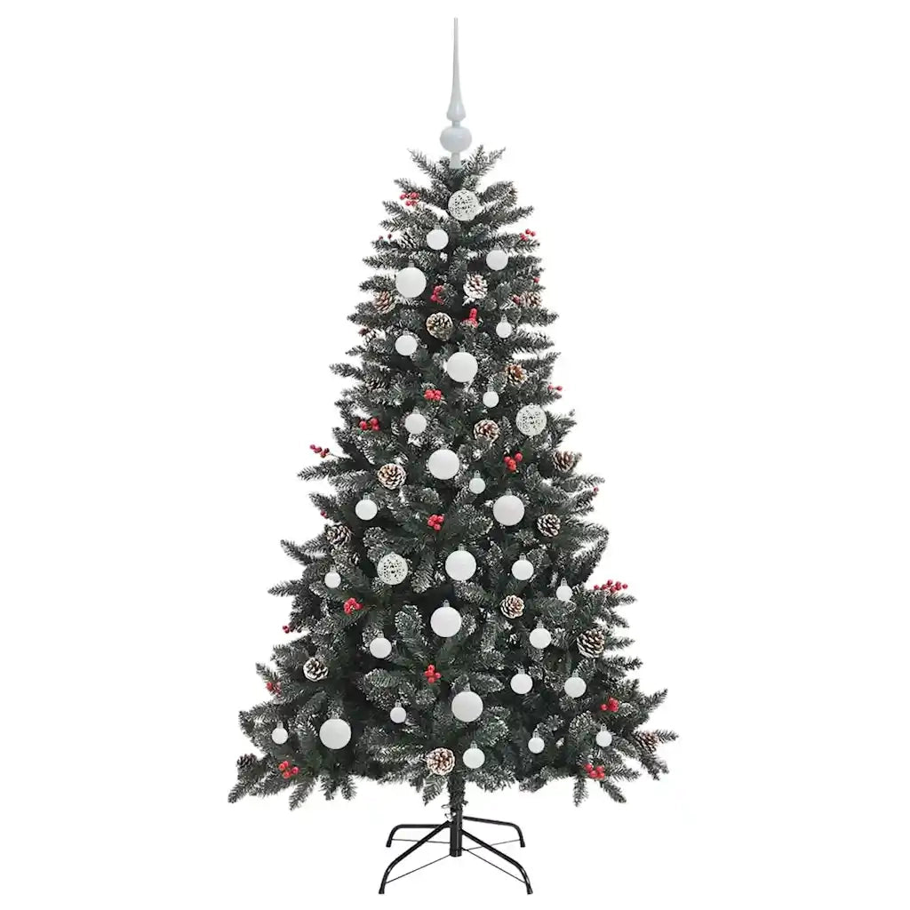 Albero di Natale artificiale con 150 LED Verde 150 cm 3395871