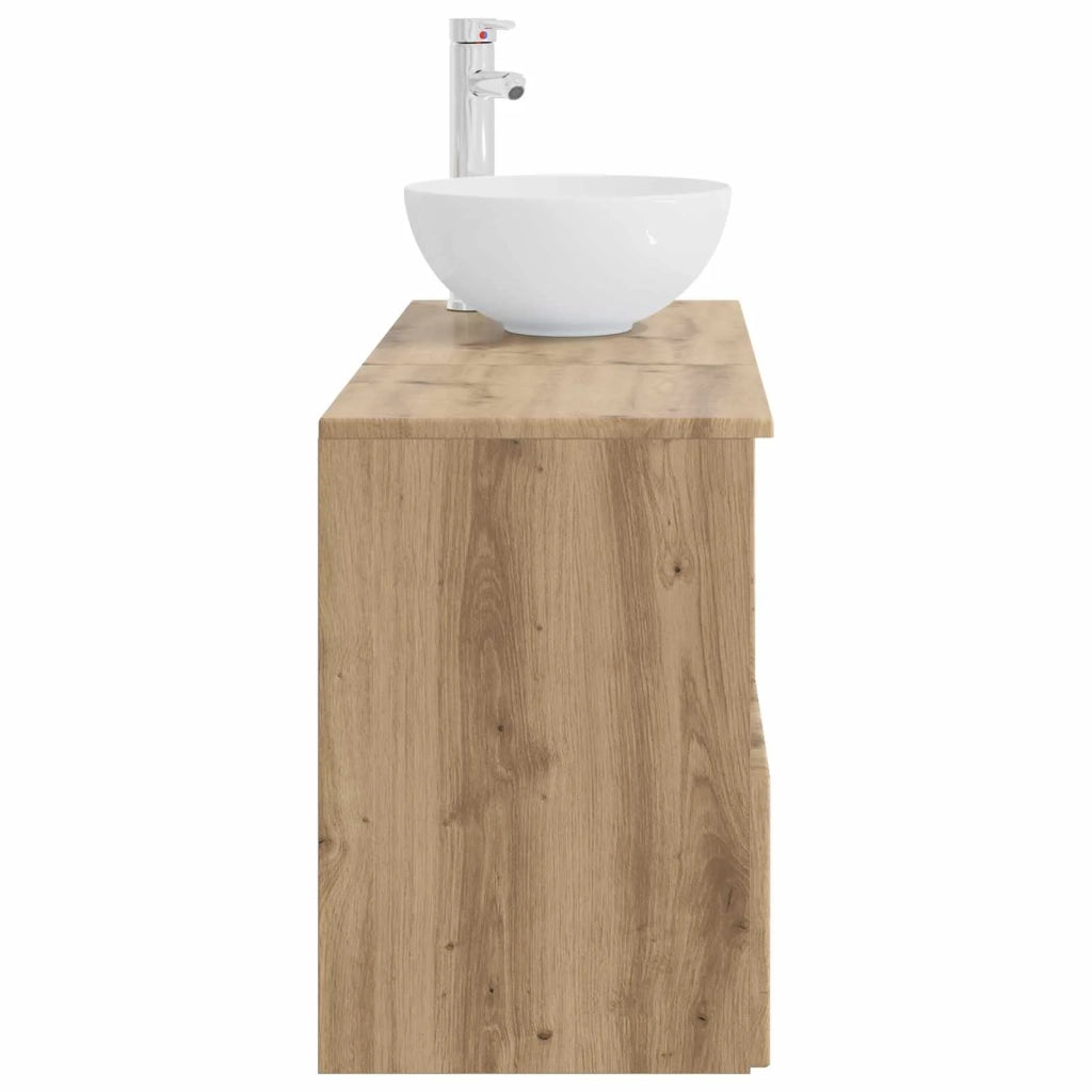 Set di mobili per il bagno 2 pz Rovere Artigianale 3404033
