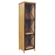 Vetrina industrial in Legno Metallo cm 53x46x183 5 - MONTGOMERY