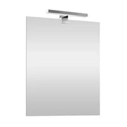 Specchio bagno 70x90 cm reversibile con luce LED naturale