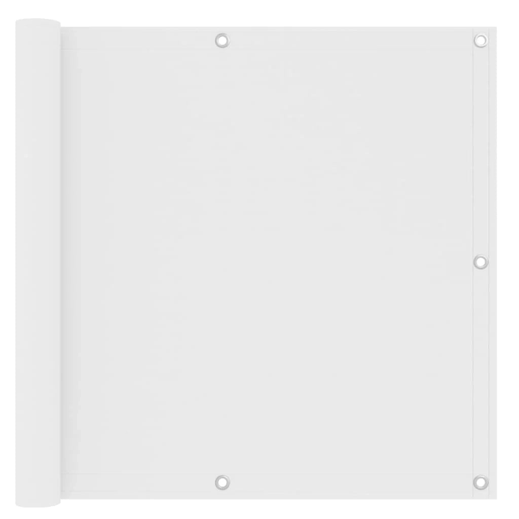 Paravento per balcone 90 x 500 cm tessuto oxford bianco 02_0010060