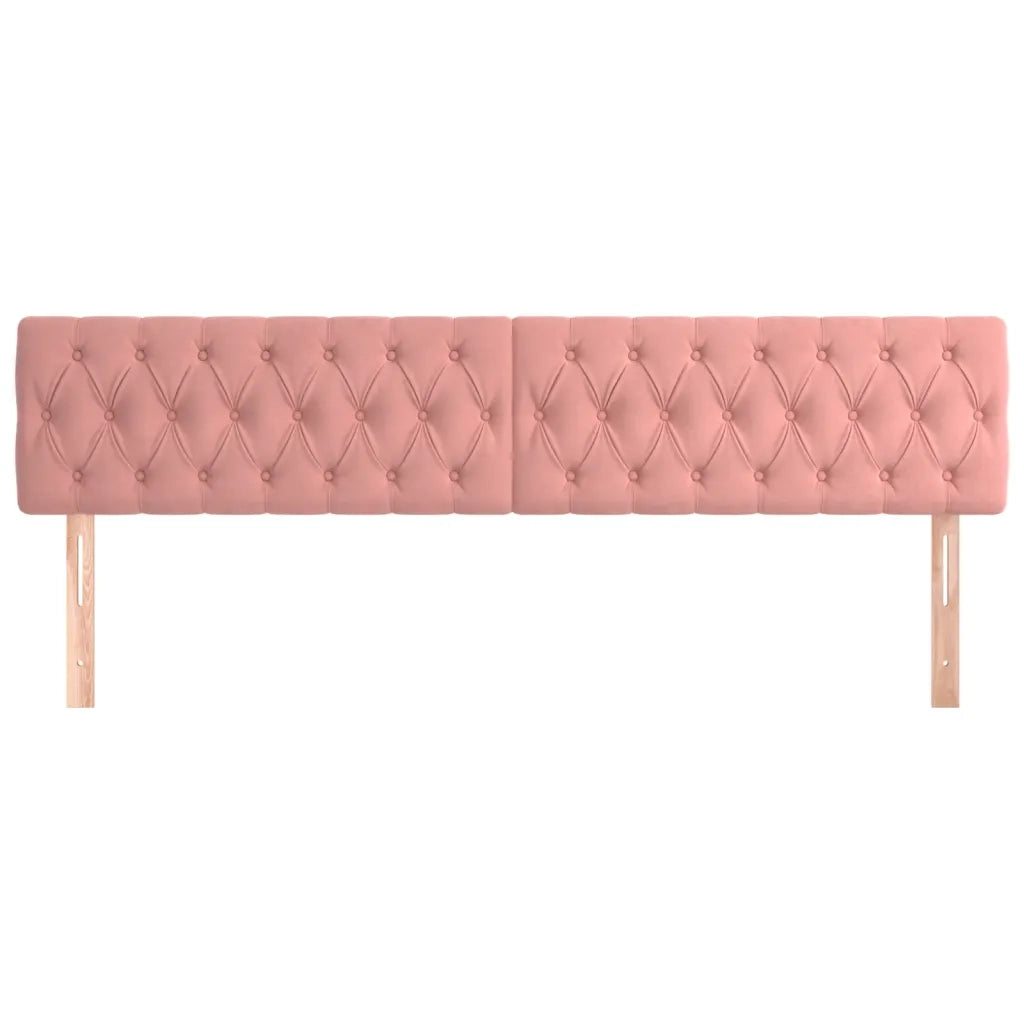 Testiera | Testata Rosa 180x7x78/88 cm in Velluto