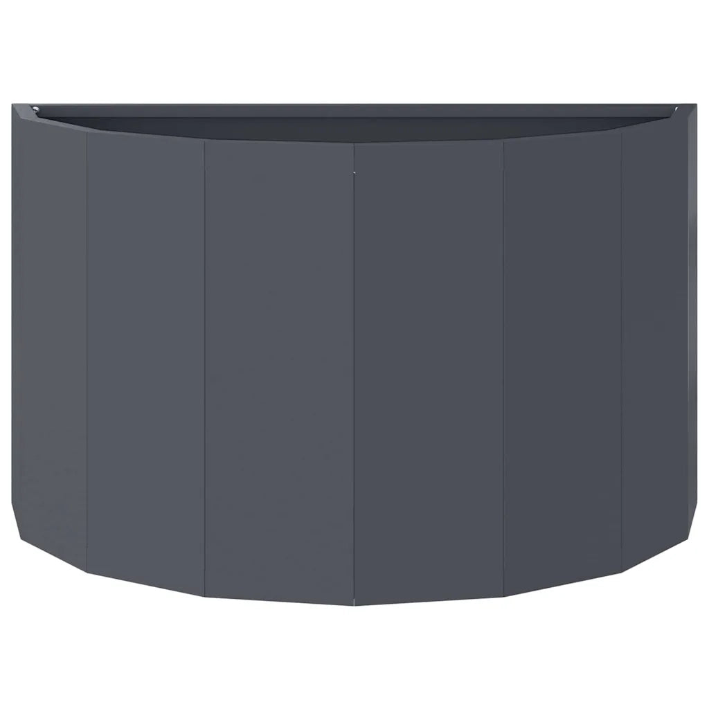Fioriera Antracite 60 x 30 x 35 cm Acciaio 883698