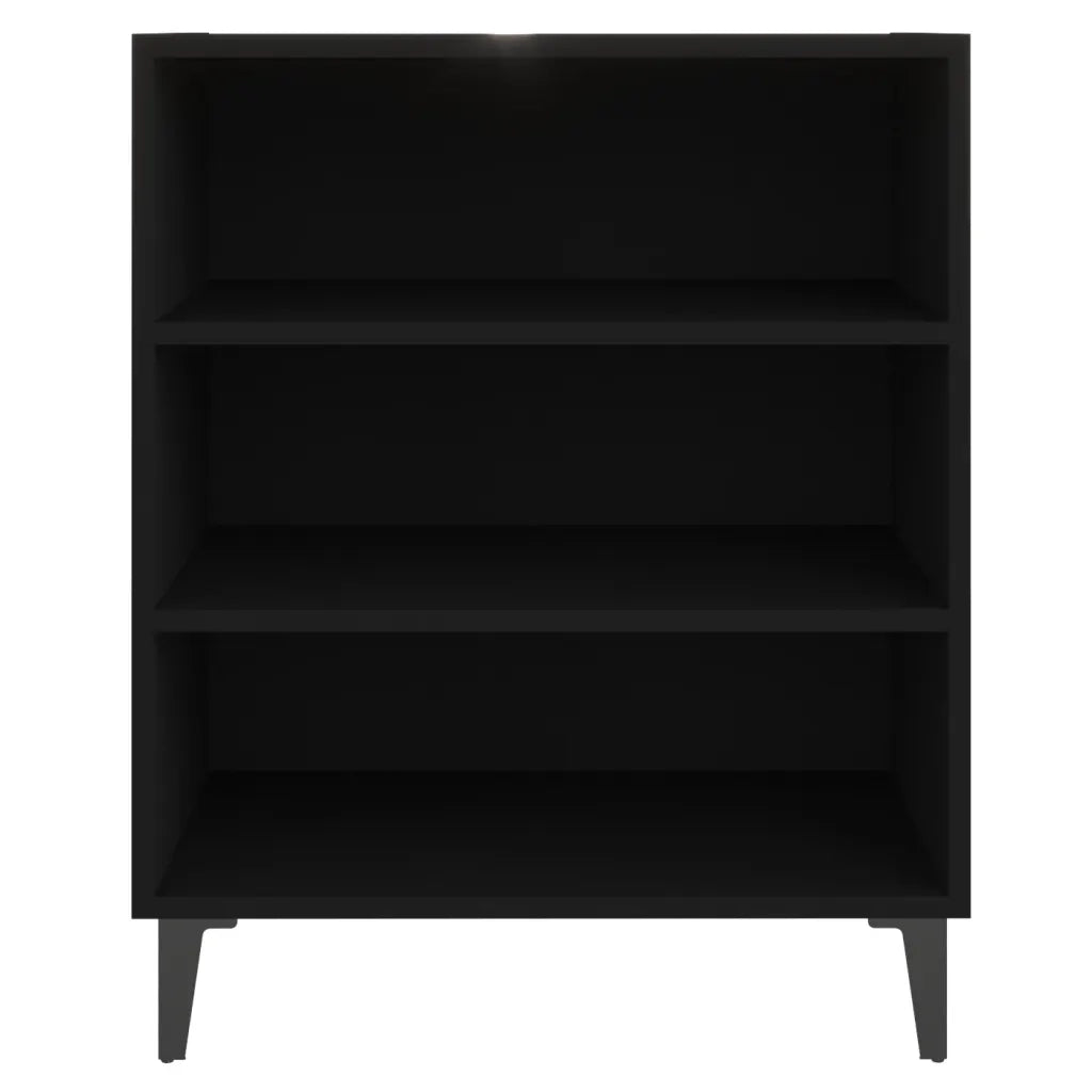 Credenza | Madia | Buffet da pranzo | Armadio da pranzo Nera 57x35x70 cm in Legno Multistrato