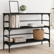 Tavolino Consolle-Tavolino da soggiorno-Tavolo Nero 100x32x75 cm in Legno Multistrato