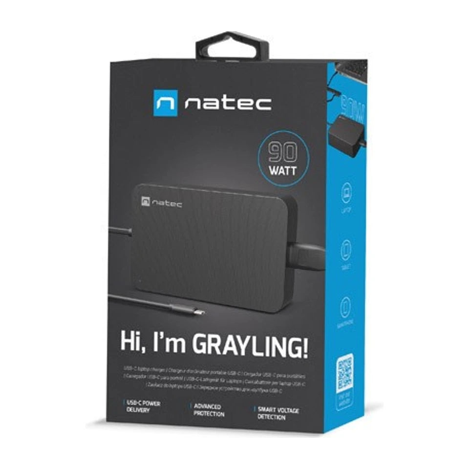 NATEC CARICATORE ALIMENTATORE GRAYLING USB-C 90W