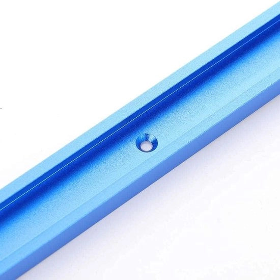 2 pezzi 100mm Binario di guida per sega a nastro circolare Tavolo rovesciabile - Blu - Lega di alluminio - Qualità professionale