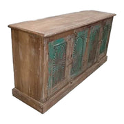 Credenziale in legno artigianale 133x35x64h cm
